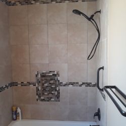 Rodsremodeling - This is a bathroom total remodel tub shower new Plumbing