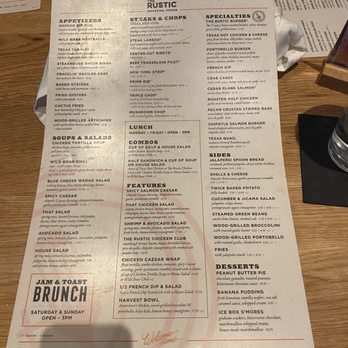 The Rustic - Menu - Venues & Event Spaces Near Me - Houston, Texas The Rustic - Menu - Venues & Event Spaces Near Me - Houston, Texas