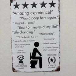 Bathroom poster