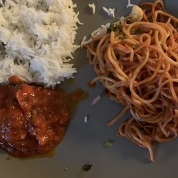 White rice Vegetable Chowmein Vegetable Curry White rice Vegetable Chowmein Vegetable Curry