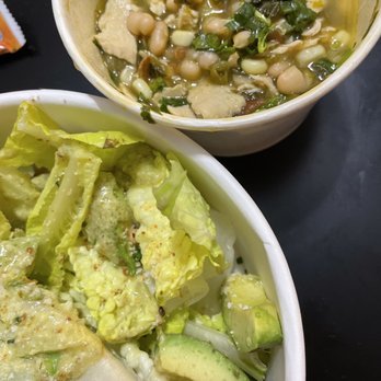Flower Child - Avocado Caesar, chicken and white bean soup - Salad Near Me - Phoenix, Arizona