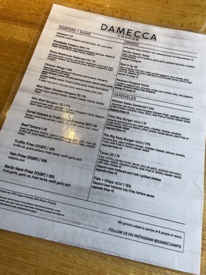 Menu photo 2 Damecca Winnipeg, MB