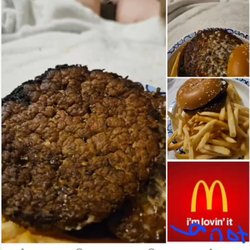 McDonald's - Burnt dried out hamburger
