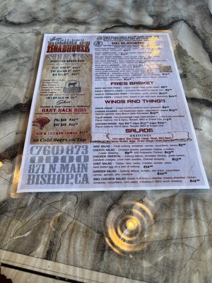 Menu photo 3 Aaron Schat's Roadhouse Bishop, CA Menu photo 3 Aaron Schat's Roadhouse Bishop, CA
