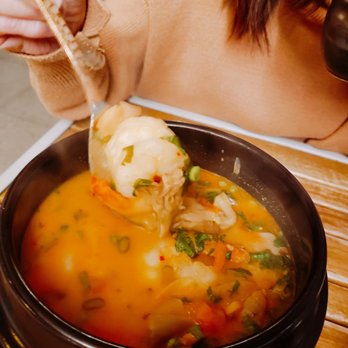 Hanuman Thai Eatery - Tom Yum Koong - this was very good! - Thai Near Me - Costa Mesa, California