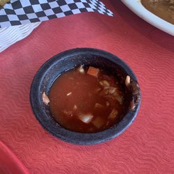 Fiesta En Jalisco - Watery salsa with onion chunks