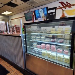 Just Wings - Order station and dessert display.