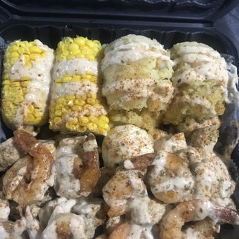 Goldies Seafood Carryout - Seafood lovers box... shrimp, chicken, corn, baked potato, and boiled egg - Delis Near Me - Baltimore, Maryland Goldies Seafood Carryout - Seafood lovers box... shrimp, chicken, corn, baked potato, and boiled egg - Delis Near Me - Baltimore, Maryland