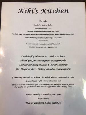 Menu photo 5 Kiki's Kitchen Oxnard, CA