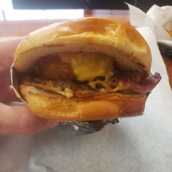 Khizer’s Kitchen - Original burger...tasty but skimpy on meat - Burgers Near Me - Bolingbrook, Illinois