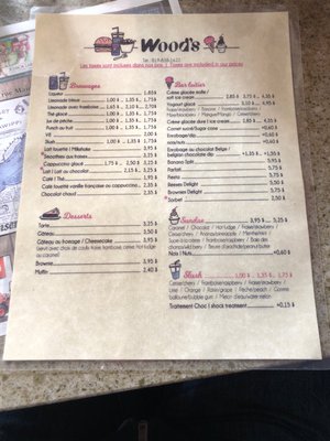 Menu photo 1 Wood's Snack Bar Ayer's Cliff, QC Menu photo 1 Wood's Snack Bar Ayer's Cliff, QC