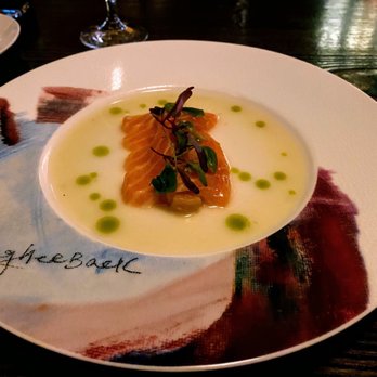 Yellowtail Japanese Restaurant & Lounge - Salmon Tiradito* - Japanese Near Me - Las Vegas, Nevada