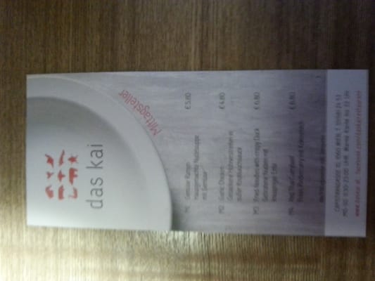 Menu photo 2 Das Kai Vienna, 9