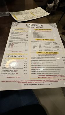 Menu photo 7 Saffron Indian Cuisine Greenville, SC Menu photo 7 Saffron Indian Cuisine Greenville, SC