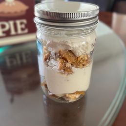 Harvest Pumpkin Cheesecake in a jar
