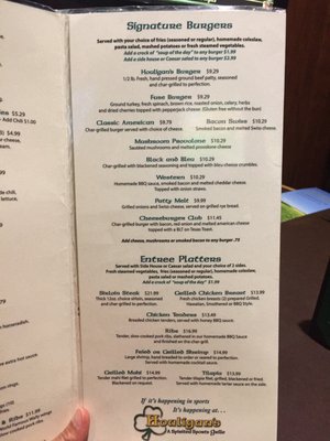 Menu photo 5 Houligans - Port Orange Port Orange, FL