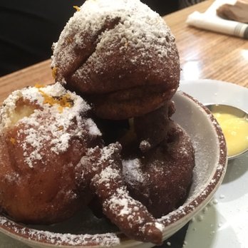Public House Temecula - What was this?! I thought we were getting a Citrus Ricotta Beignet...not a mountain.   Will admit, they're much more cakey then fluffy. - New American Near Me - Temecula, California