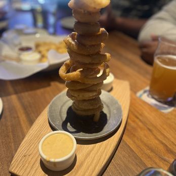 Yard House - Onion ring tower - New American Near Me - Sacramento, California Yard House - Onion ring tower - New American Near Me - Sacramento, California