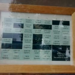 Yoga On The Lane - Timetable
