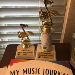 Santee Music Academy - My trophy's I won here so far