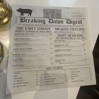 Breaking Dawn Brunch - Menu - Breakfast & Brunch Near Me - Los Gatos, California