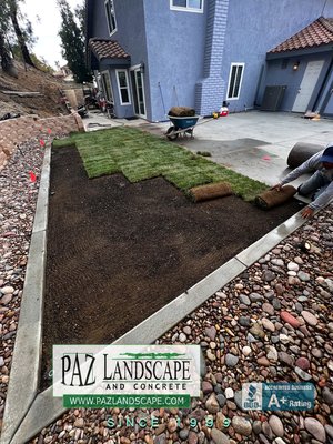 Lawn install projects - Lawn renovations, sod install, grading Lawn install projects - Lawn renovations, sod install, grading