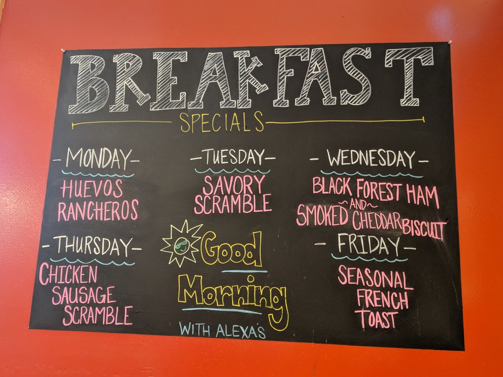 Daily breakfast specials. Yelp