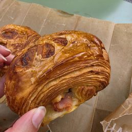 Cheese and ham croissant Cheese and ham croissant