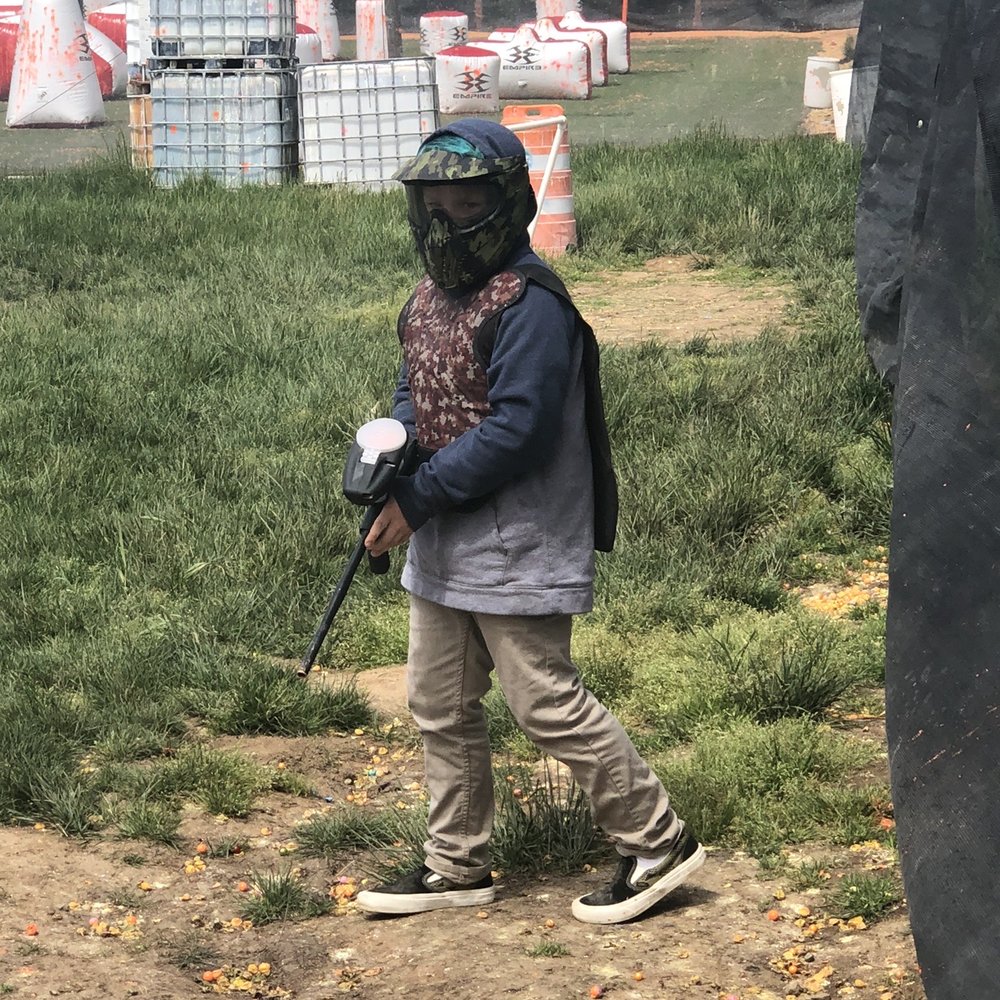 Birthday boy 1st time paint balling! Birthday boy 1st time paint balling!