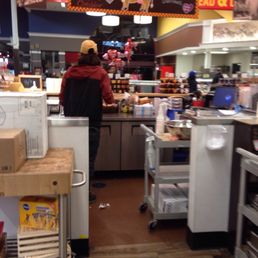 See regular grocery workers behind the counter they know nothing about the cheese