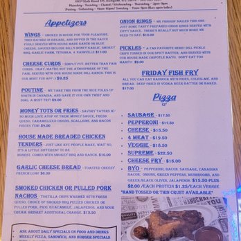 Bill and Roxy's Shenanigans - Menu as of 4/28/2023 - Tacos Near Me - Richfield, Wisconsin