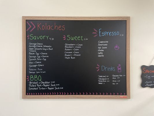 Menu photo 2 AllyAnne’s Kolache Kitchen Magnolia, TX