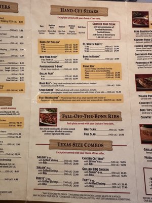 Menu photo 1 Texas Roadhouse Greensboro, NC