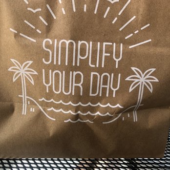 Simply Salad - a brown paper bag with a logo on it - Salad Near Me - Los Angeles, California