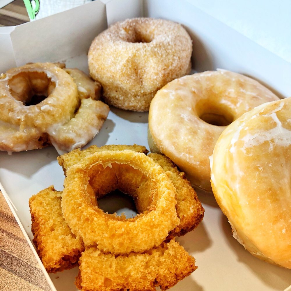 A lovely array of simple donuts A lovely array of simple donuts