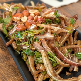 Mifen101 - Spicy pig ear, chewy but fresh tasting with cilantro - Soup Near Me - Mountain View, California