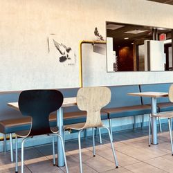 McDonald's - Tables along the wall