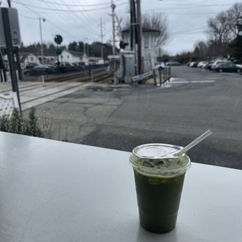 Karmic grind - Iced Matcha with oat milk - Coffee & Tea Near Me - Locust Valley, New York