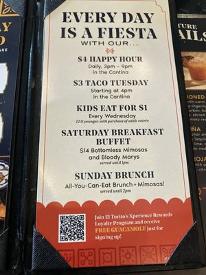 Menu photo 1 El Torito Palmdale, CA Menu photo 1 El Torito Palmdale, CA