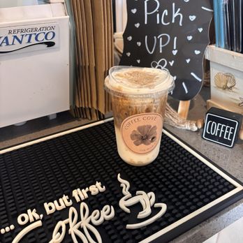 Coffee Cove - Marzipan Latte with Protein - Coffee & Tea Near Me - Oak Hills, California Coffee Cove - Marzipan Latte with Protein - Coffee & Tea Near Me - Oak Hills, California