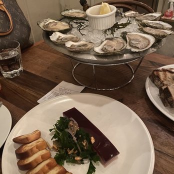 Kimball House - Selection of oysters and Chicken Liver Pâté delicious! - New American Near Me - Decatur, Georgia Kimball House - Selection of oysters and Chicken Liver Pâté delicious! - New American Near Me - Decatur, Georgia
