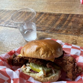 Lucy's - Signature Spicy Fried Chicken Sandwich - American Near Me - Chicago, Illinois Lucy's - Signature Spicy Fried Chicken Sandwich - American Near Me - Chicago, Illinois