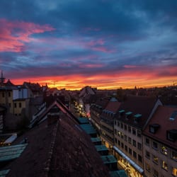 Parkhaus Adlerstraße - Geheimtipp in Nürnberg! Vom Parkhaus der Adlerstraße hat man einen grandiosen Panoramablick über Nürnberg!