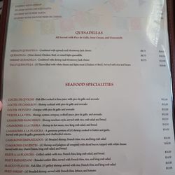 Los Panchitos - Menu