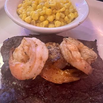 Texas Roadhouse - 8oz steak with grilled shrimp and corn - Steakhouses Near Me - Live Oak, Texas Texas Roadhouse - 8oz steak with grilled shrimp and corn - Steakhouses Near Me - Live Oak, Texas