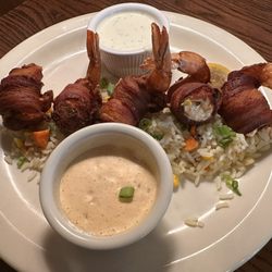 Cattle Baron - Bacon Wrapped Stuffed Shrimp $15.95 (7/3/2024)