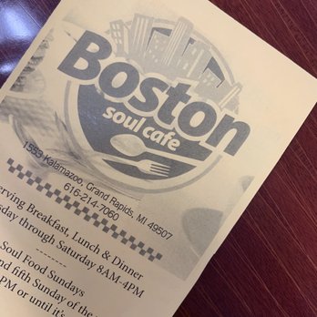 Boston Square Ice Cream & Cafe - Menu front - Soul Food Near Me - Grand Rapids, Michigan Boston Square Ice Cream & Cafe - Menu front - Soul Food Near Me - Grand Rapids, Michigan