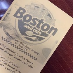 Boston Square Ice Cream & Cafe - Menu front