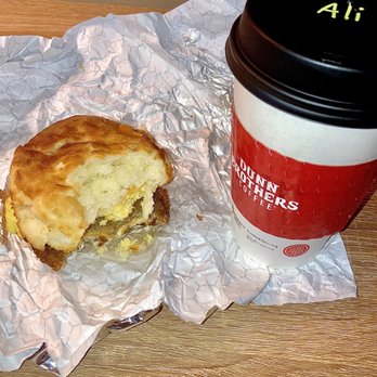 Dunn Brothers Coffee - Sausage Cheddar Biscuit & Caramelized Almond Latte - Coffee & Tea Near Me - Hopkins, Minnesota