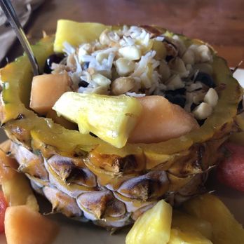 Lulu's Waikiki - Fruit bowl topped with macadamias and coconut - Burgers Near Me - Honolulu, Hawaii Lulu's Waikiki - Fruit bowl topped with macadamias and coconut - Burgers Near Me - Honolulu, Hawaii